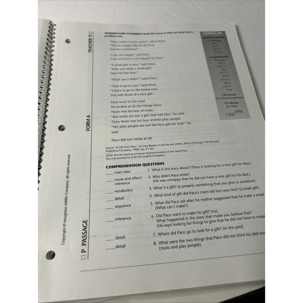 Informal Reading Inventory: Preprimer to Twelfth Grade, Sixth Edition - GOOD